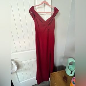 Lulus off the shoulder formal dress size L